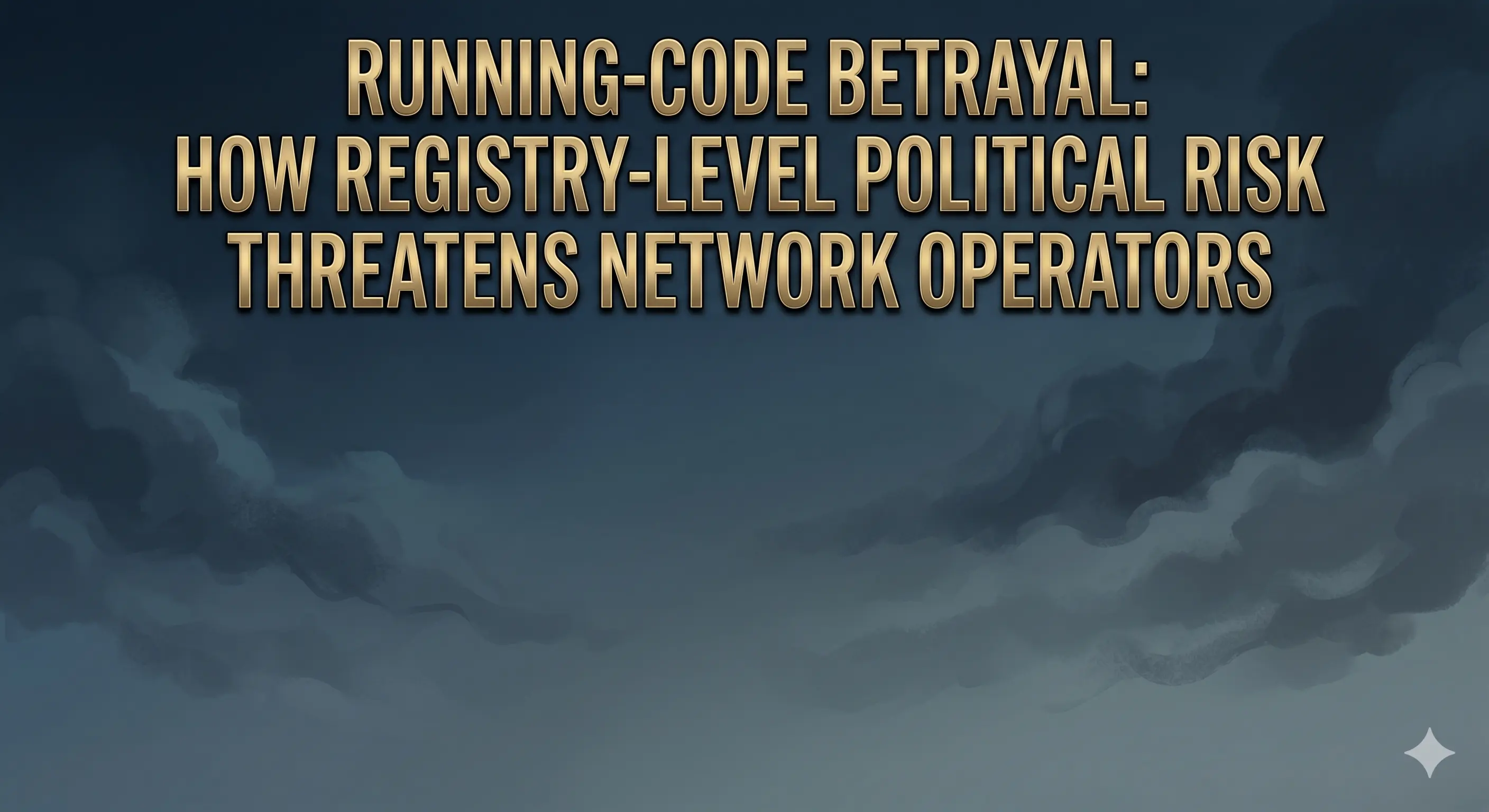 Running-Code Betrayal: Kayıt Düzeyindeki Siyasi Risk Ağ Operatörlerini Nasıl Tehdit Ediyor